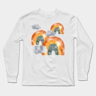 Rainbow watercolor shirts/tops Long Sleeve T-Shirt